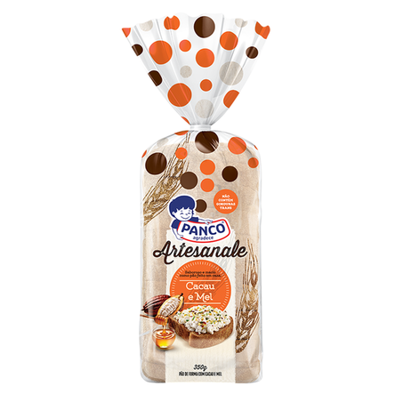 Pão Panco Artesanale Cacau e Mel 350g