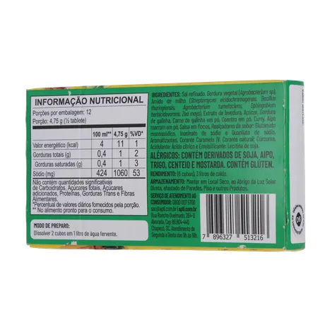 Caldo em Cubos Apti Galinha Caixa com 6un - 57gr 360-21