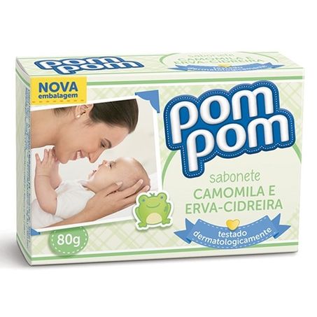 Sab pom pom inf camomil e erva cidr 80g