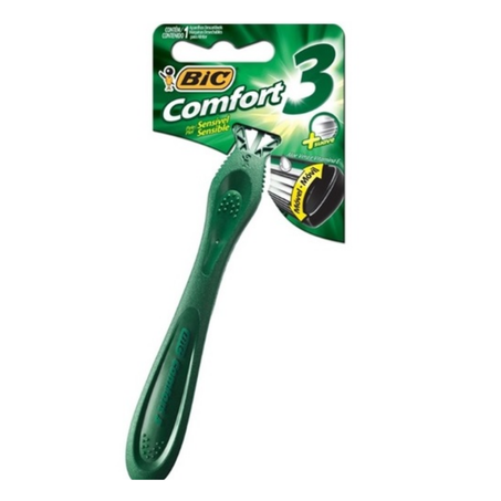 Aparelho barbear bic un comf3 sensive verde