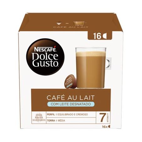 Café Cápsula Dolce Gusto Au Lait Desnatado 16UN