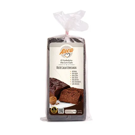 Pão de Cacau e Especiarias 400g - Aleca