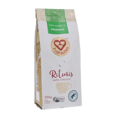 Café Moído 3 Corações Rituais Orgânico 250g 360-34