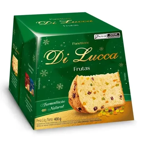 PANETONE FRUTAS 400G - DI LUCCA