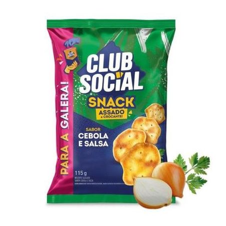 Biscoito Assado Club Social Cebola e Salsa 115g