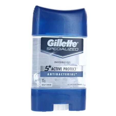 Desodorante Gel Gillete 82g Clear Antibacteriano 360-35