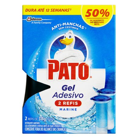 DETERGENTE SANITÁRIO GEL ADESIVO MARINE PATO COM 2 UNIDADES