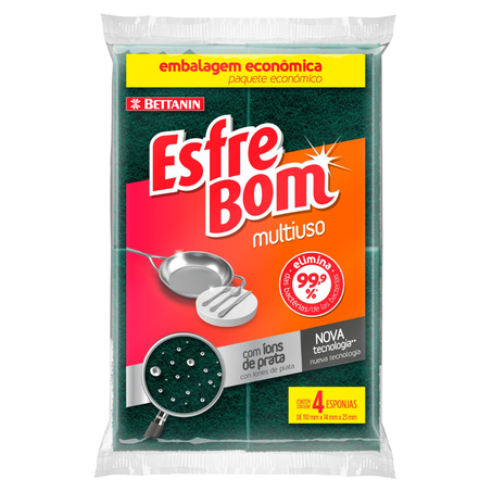 Esponja Esfrebom Leve 4 Pague 3 Unidade