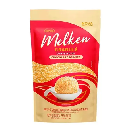 Confeito de chocolate melken 400g branco