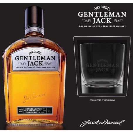 KIT WHISKY GENTLEMAN JACK 1L + COPO