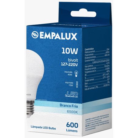LAMPADA EMPALUX LED 10W 6500K