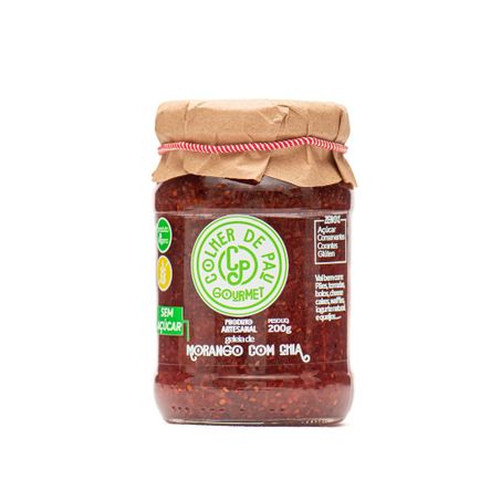 GELEIA DE MORANGO COM CHIA C.DE PAU 200G