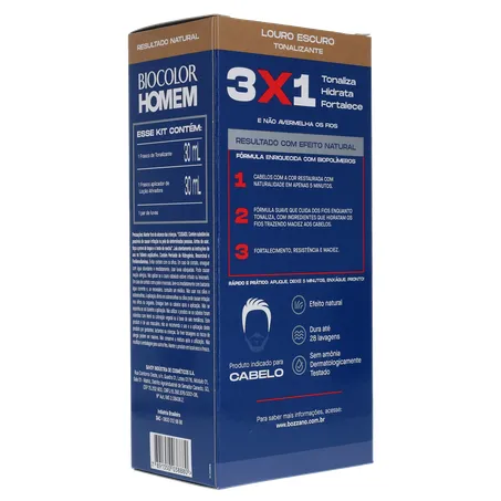 Tonalizante biocolor homem bozzano louro 360-14