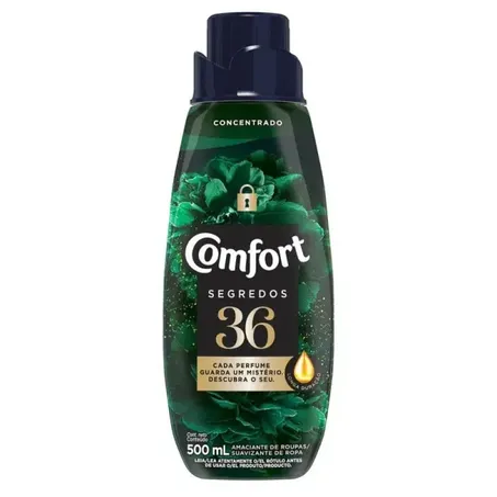 Amaciante de Roupas Comfort Segredos Frasco 500ml
