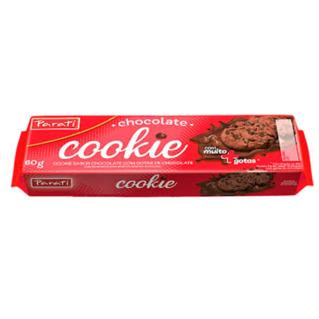 Biscoito 60g parati cookies chocolate
