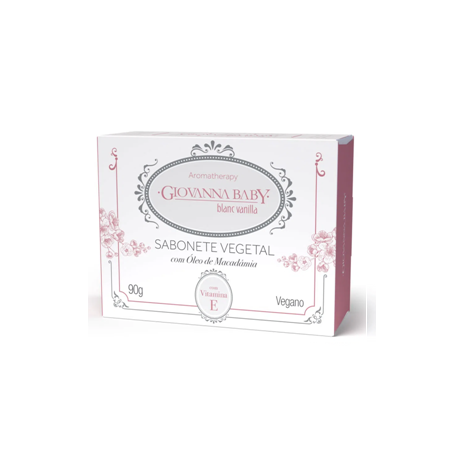 SABONETE GIOVANNA BABY BLANC VANILLA VEGANO CX 90G