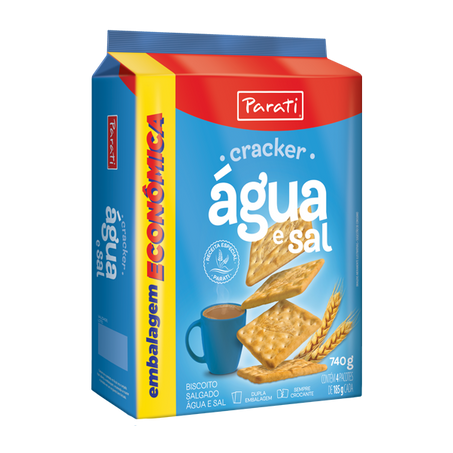 Biscoito parati agua e sal 740g