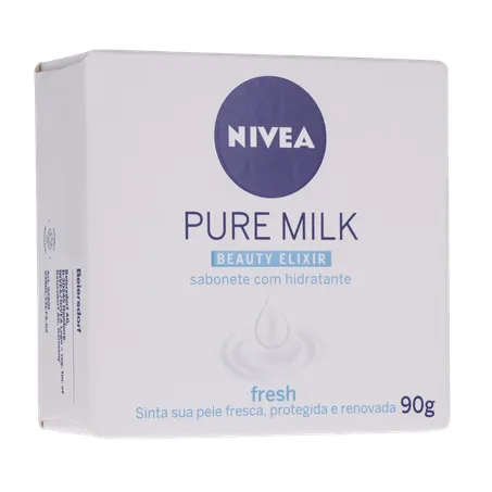 Sabonete nivea hidratante pure milk fresh caixa 90g 360-34