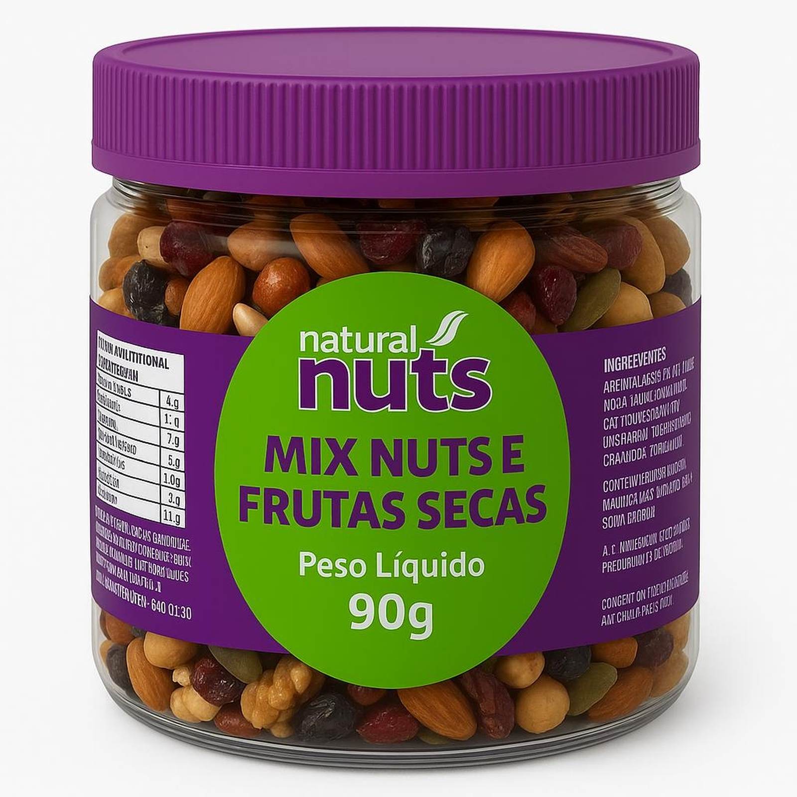 Mix Nuts駒 Mix de Nuts e Frutas Secas Natural Nuts 90G