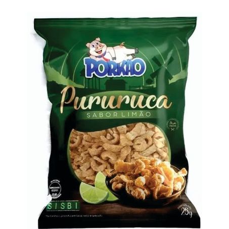Torresmo pururuca limão porkão pct 25g
