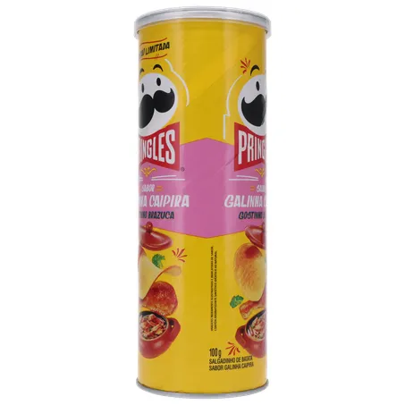 SALGADINHO BATATA PRINGLES GOSTINHO BRAZUCA GALINHA CAIPIRA LATA 100G 360-29