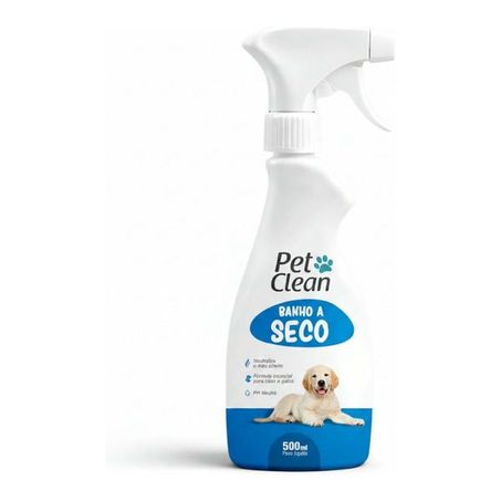 SPRAY PET CLEAN BANHO A SECO PARA CÃES 500ML