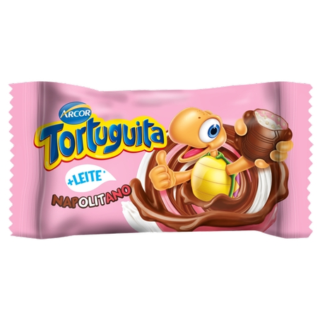 Barra de Chocolate Arcor Tortuguita Napolitano 15,5G