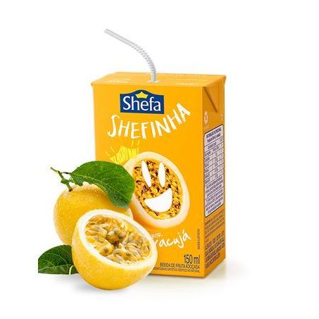 Bebida Adoçada Maracujá Shefa Shefinha Caixa 150ML