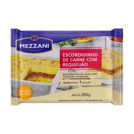Escondidinho de Carne com Requeijão Mezzani Embalagem 350G