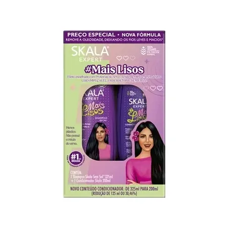 Kit Skala Mais Lisos Shampoo 325ml Condicionador 200ml 
 