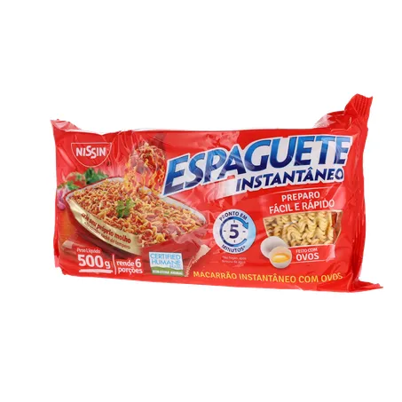 MASSA NISSIN ESPAGUETE C/OVOS T5 500G 360-2