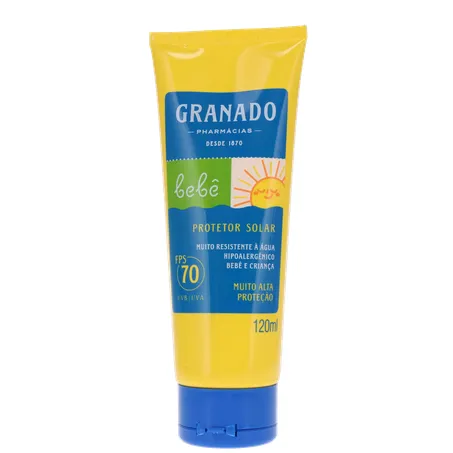 PROTETOR SOLAR INFANTIL GRANADO BEBÊ FPS70 120ML 360-1