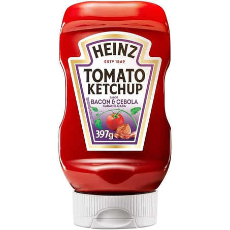 Catchup/ketchup heinz 397gr sabor bacon cebola caramelizada