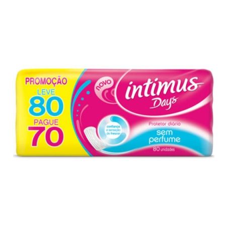 Protetor diario intimus days c/80 s/p