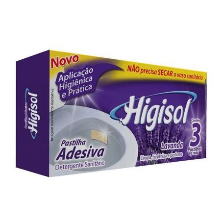 Deterg Sanit Higisol Pastilha Adesiva L4/P3 Lavanda
