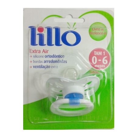 Chupeta Lillo Stars Trad Silicone Cod 639520 Azul