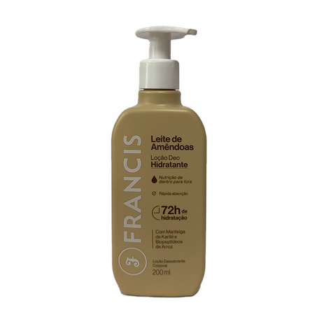 Loção hidratante francis leite de amêndoas 200ml
