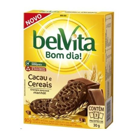 Biscoito belvita cacau cereais 75g