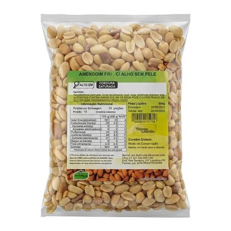 AMENDOIM FRITO COM ALHO 500G