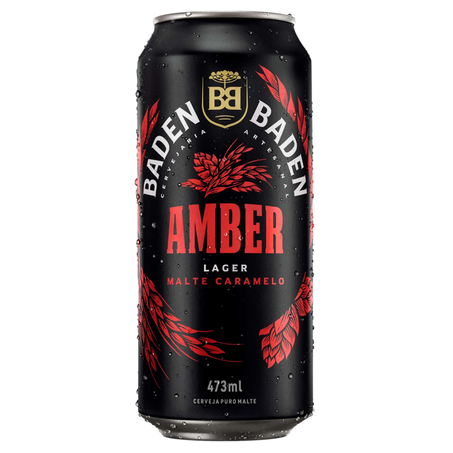 CERVEJA BADEN 473ML AMBER LAGER CARAMELO