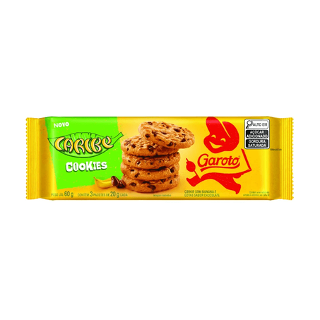 Biscoito garoto 60g cookies caribe