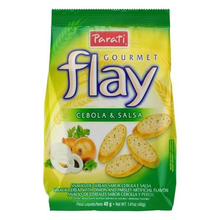 Snack parati flay gourmet cebola e salsa pacote 40g