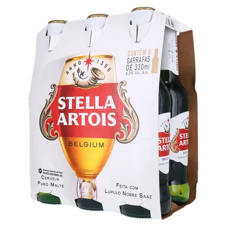 Stella Artois Cerveja Lager 330Ml Long Neck Unidade 360-21