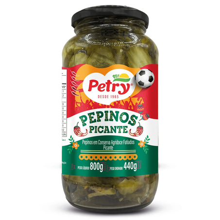 PEPINO PETRY FATIADO VD 440 G PICANTE