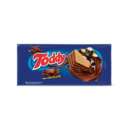 Biscoito wafer toddy 94gr sabor chocolate