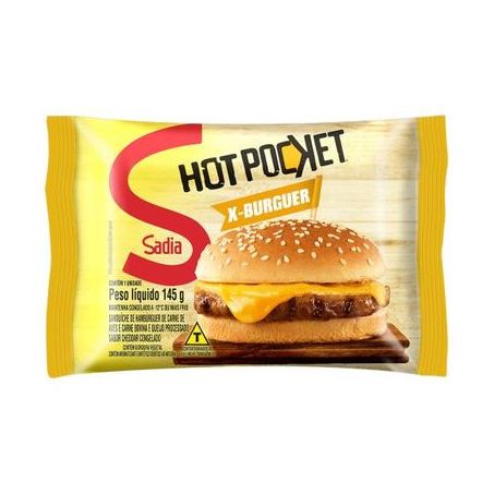 Hot pocket sadia x burguer 145gr