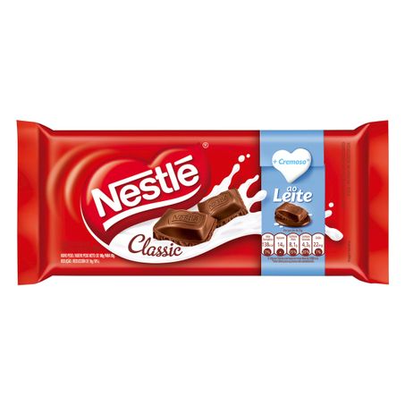 Chocolate ao leite nestlé classic