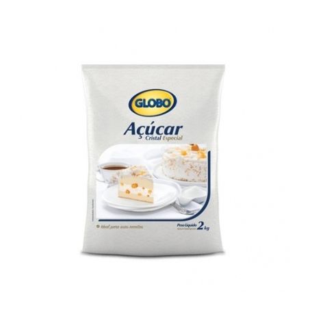Açúcar Cristal Globo Pacote 2KG