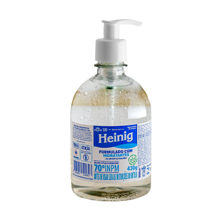 ÁLCOOL EM GEL ETÍLICO HIDRATADO 70° INPM HEINIG