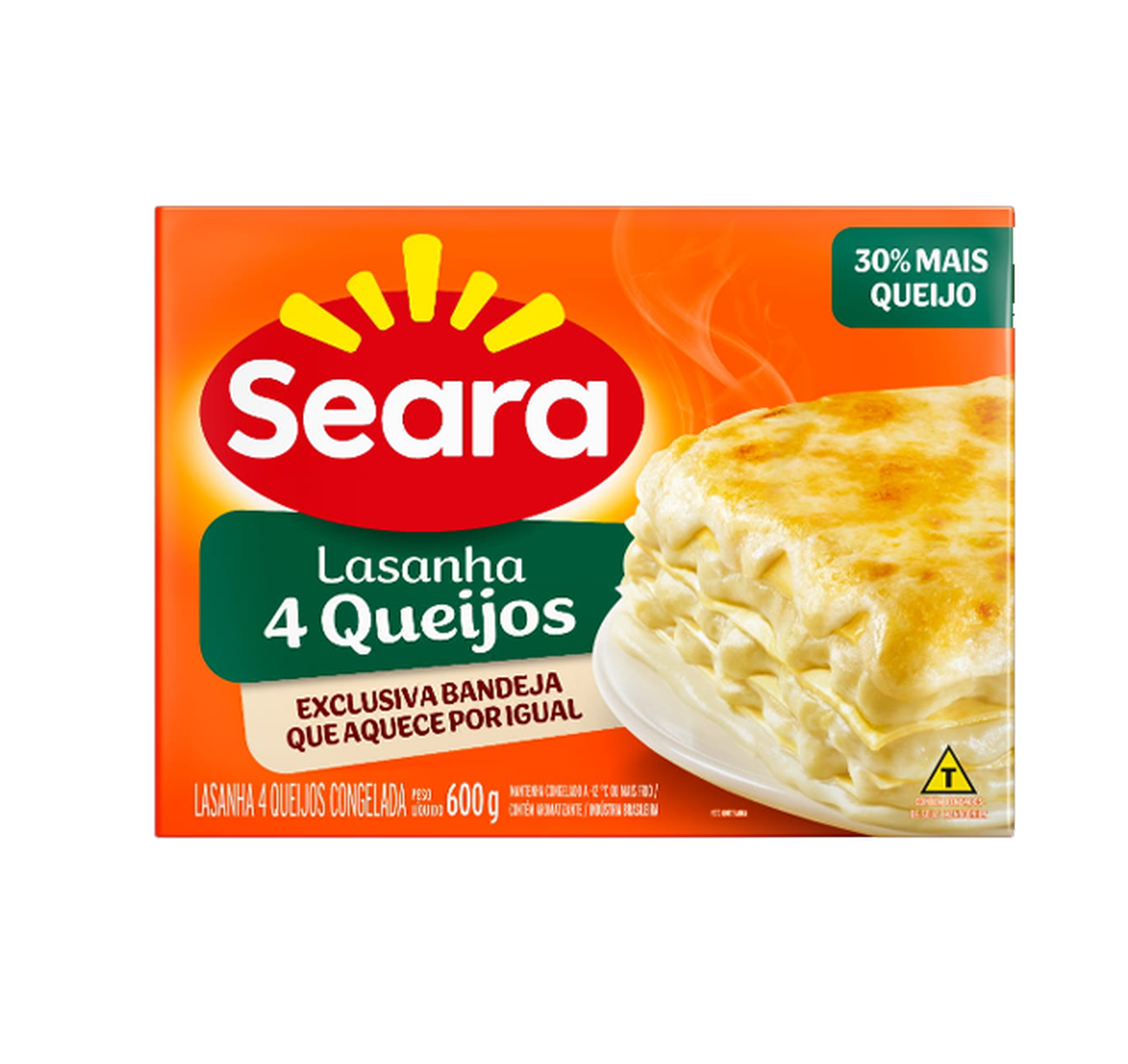 Lasanha Seara Quatro Queijos 600G